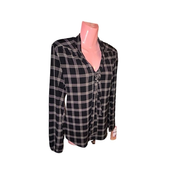 ANN Taylor Tie Neck Top Size S - Picture 2 of 8